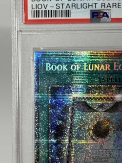 YuGiOh PSA10 Book of Lunar Eclipse Starlight Rare 1st Ed LIOV Spell Card - Image 2