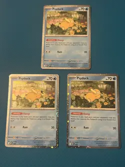 Psyduck Black Star Promo Cosmos Holo 007 Pokemon Mega Evolution English NM X3 - Image 1