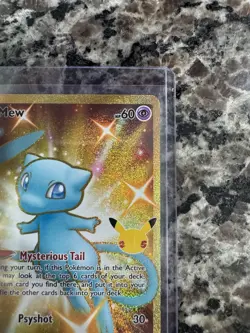Mew GOLD Pokemon TCG 2021 Celebrations 25th Anniversary 025/025 RARE - Image 4