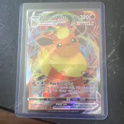 Flareon Vmax SWSH07: Evolving Skies 018/203 Ultra Rare Full Art Pokemon TCG LP+ - Image 1
