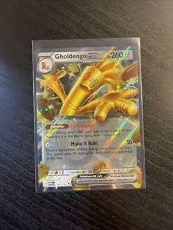 PokÃ©mon TCG Gholdengo EX 139/182 Paradox Rift Double Rare Card Holo - Image 1