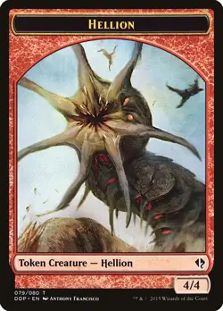 Hellion MTG Dual Deck Token NM x4 (4/4) - Magic Card - Image 1