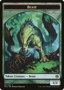Beast MTG Iconic Masters Token NM x4 (4/4) - Magic Card - Image 1