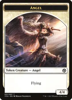 Angel MTG Iconic Masters Token NM x4 (4/4 Flying) - Magic Card - Image 1