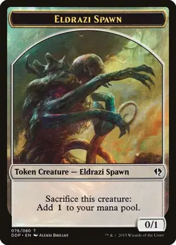 Eldrazi Spawn MTG Dual Deck Token NM x4 (0/1 Arm) - Magic Card - Image 1