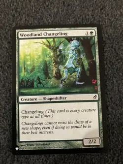 Magic The Gathering MTG - Woodland Changeling - The List Reprints - Image 1