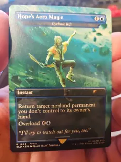 Hope's Aero Magic / Cyclonic Rift MTG Final Fantasy Secret Lair Non-Foil SLD - Image 1