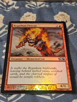 Regathan Firecat FOIL Magic 2014 Red Common MTG Magic - Image 2