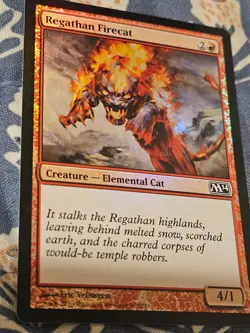 Regathan Firecat FOIL Magic 2014 Red Common MTG Magic - Image 3