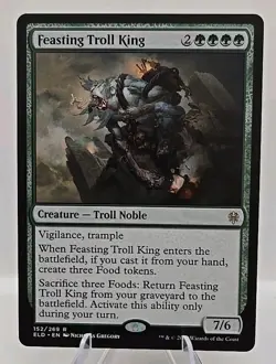 Feasting Troll King MTG Throne of Eldraine Regular - Image 1