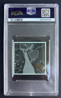 2022 LOTTE POKEMON JAPANESE CHARIZARD HOLO SERIES 4 WAFER STICKERS #11 PSA 10 - Image 2