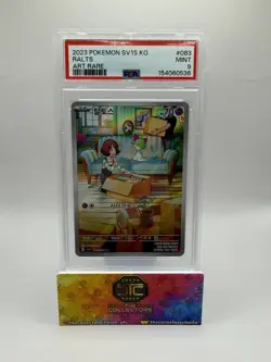 2023 Pokemon SV1S KO RALTS ART RARE PSA MINT 9 083/078 Ar - Image 1