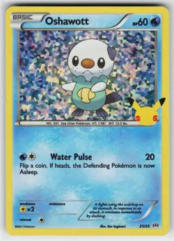 Oshawott 021/025 Holo P McDonald's 25th Anniversary Promos Pokemon LP - Image 1