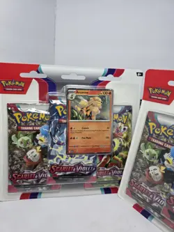 2x Pokemon TCG: Scarlet and Violet 3-Pack Blister Pack Sealed Arcanine/Dondozo - Image 2