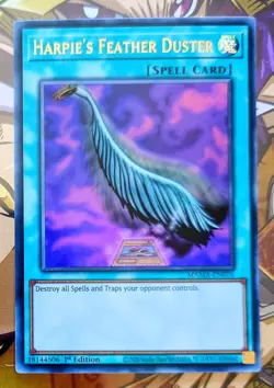 Harpie's Feather Duster (Ultra Rare) - MAMA-EN076 - Yu-Gi-Oh TCG - Image 1