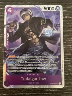 Bandai One Piece Trafalgar Law ST10-010 SR Holo Blocker ST10 5000 Power - Image 3