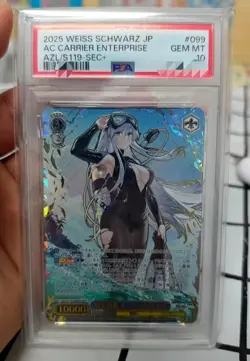 PSA 10 Weiss Schwarz Azur Lane Vol.2 AZL/S119-099EX SEC+ Enterprise - Image 1