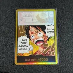 Bandai One Piece DON!! Card Monkey D. Luffy Your Turn +1000 Foil Full Art - Image 1
