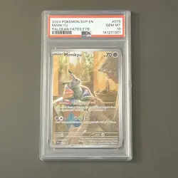 Pokemon TCG: Mimikyu 075 Sv: Scarlet & Violet Promo Cards Holo PSA 10 - Image 1