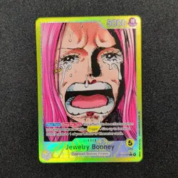 Bandai One Piece Jewelry Bonney Leader Alt Art Foil OP13-100 OP-13 Card - Image 1