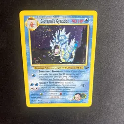 2000 Giovanni's Gyarados Gym Challenge Holo Rare No. 5/132 Pokemon Card SWIRL - Image 1