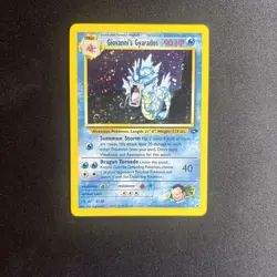 2000 Giovanni's Gyarados Gym Challenge Holo Rare No. 5/132 Pokemon Card SWIRL - Image 2