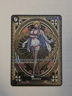Bandai One Piece Card Game Stussy OP07-085 SP Special Rare Alt Art Holo EN - Image 2