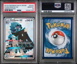 PSA 10 Decidueye GX SV47/SV94 Pokemon Hidden Fates Holo Graded Card - Image 3