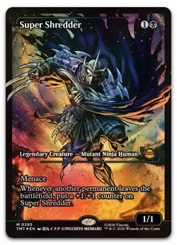Super Shredder (Showcase) #285 (Foil) NM Teenage Mutant Ninja Turtles Magic MTG - Image 1