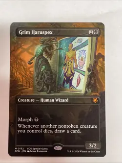 Grim Haruspex Borderless Special Guests MTG SPG Mythic 0152 - Image 1