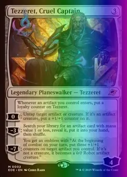 MTG Tezzeret, Cruel Captain (2/160) Edge of Eternities Promos NM FOIL- Stamped - Image 1