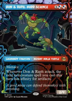 MTG Don & Raph Hard Science Teenage Muntant Ninja Turtles Rare NM - Image 2