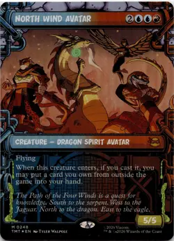 North Wind Avatar (Showcase) MTG Teenage Mutant Ninja Turtles Mythic Foil NM ... - Image 2