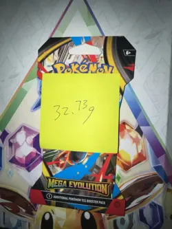 (VERY HEAVY) 32.73g Pokemon TCG Mega Evolution Sleeved Booster Pack (SEALED)✅ - Image 2