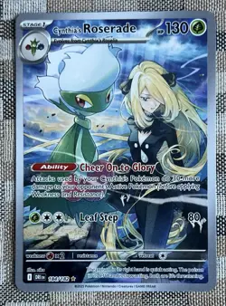 Cynthia's Roserade Pokemon Destined Rivals English 184/182 Illustration Rare - Image 1