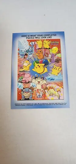 2000 Topps Pokemon TV Rattata #19 Stick-Ons Sticker 9 of 10 Blue Logo - Image 2