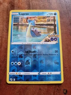 Pokemon Go Lapras 023/078 reverse Holo Rare - Image 1