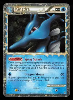 Kingdra 85/95 Holo Prime Rare HGSS Unleashed Pokemon MP - Image 1