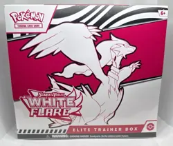 Pokemon TCG Scarlet & Violet White Flare ETB Elite Trainer Box Factory Sealed - Image 1