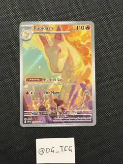 Pokemon Destined Rivals - Rapidash - 189/182 - Illustration Art Rare - M/NM - Image 1
