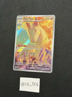 Pokemon Destined Rivals - Rapidash - 189/182 - Illustration Art Rare - M/NM - Image 4
