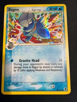 Lp- Bagon (Delta Species) 43/101 Dragon Frontiers Reverse Holo stamp Pokemon - Image 1