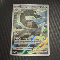 Pokemon TCG Crustle 183/182 SV04 Paradox Rift Illustration Rare Full Art Holo - Image 1