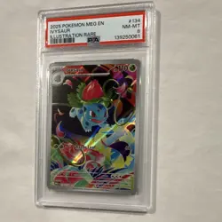 The Pokemon Company 2025 EN Ivysaur 134/132 Me01: Mega Evolution Holo IR PSA 8 - Image 3