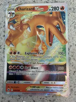 Pokemon TCG Charizard VSTAR 019/159 SWSH Crown Zenith Holo Ultra Rare NM C003 - Image 1
