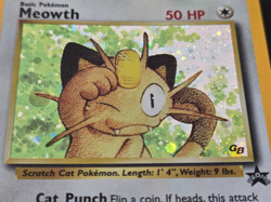 Vintage Pokemon Meowth Holo #10 Game Boy Black Star Promo NM - Image 2