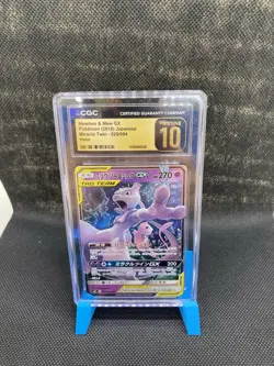 Pokemon TCG Mewtwo & Mew GX Holo Double Rare Sm12a Tag All Stars 052/173 JP - Image 1