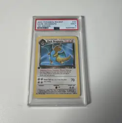 Dark Dragonite 22/82 Rare 1st Edition Pokemon Team Rocket 1st Edition PSA 9.0 - Image 1