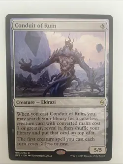 BFZ CONDUIT OF RUIN 1x Rare Magic Battle for Zendikar MTG NM - Image 1