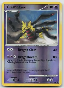 Giratina 28/127 Platinum Pokemon Reverse Holo NM Rare - Image 1